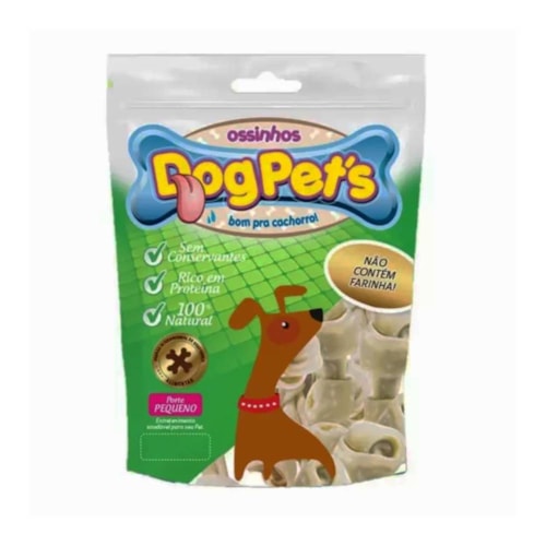 Petisco Natural Osso Mini 2/3 Dog Pet's para Cães Porte Pequeno 100g  
