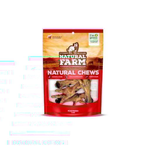 Petisco Natural Pé de Frango Natural Farm 5 un 60g