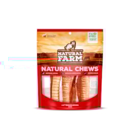 Petisco Natural Traqueia Bovina 4-6 Polegadas Natural Farm 3 un 42 g