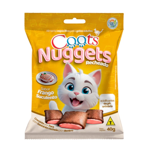 Petisco Nuggets Caats Sabor Frango para Gatos 40 g