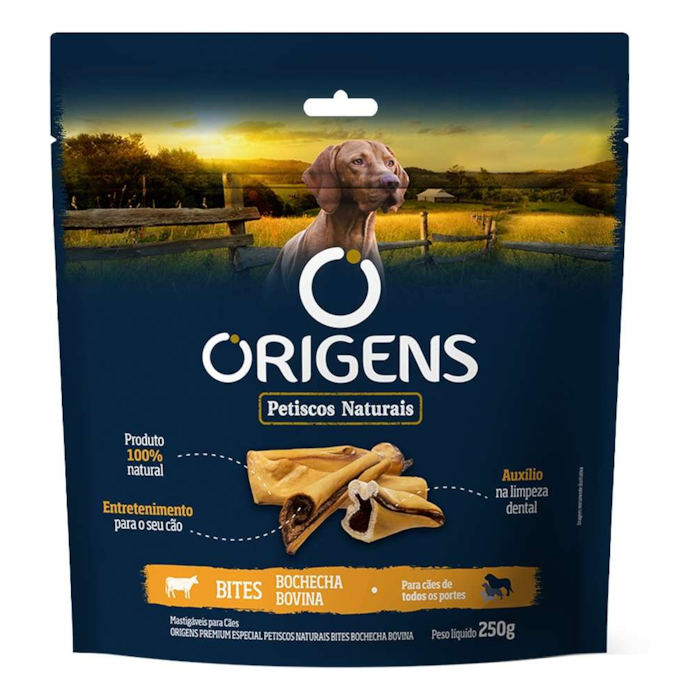 Petisco Origens Bochecha Bovina para Cães 15g