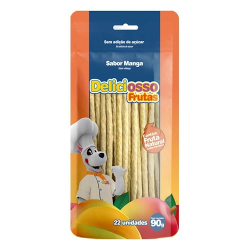 Petisco Ossinho Deliciosso para Cães Sabor Manga 90g