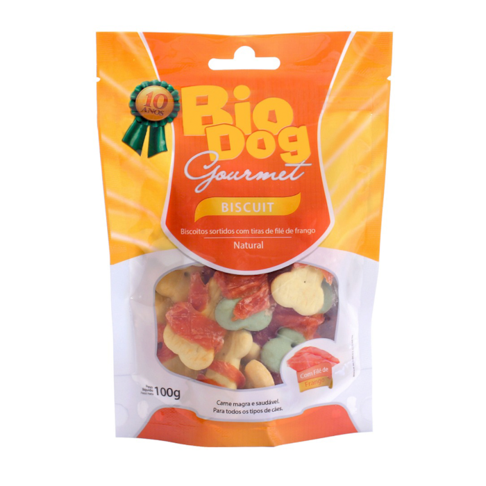 Petisco para Cachorro BioDog Gourmet Biscuit Natural 100 g