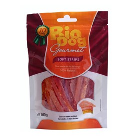 Petisco para Cachorro BioDog Gourmet Soft Strips Tiras Macias de Filé de Frango 100 g