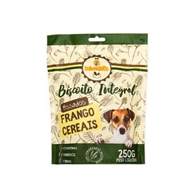Petisco para Cachorro Brincalhão Pet Biscoito Integral Frango e Cereais 250 g