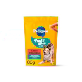 Petisco para Cachorro Snack Pedigree Tasty Bites Carne 80 g