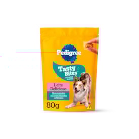 Petisco Pedigree Snack Tasty Bites Sabor Leite 80 g