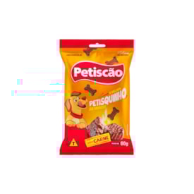 Petisco Petisquinho Mastigável para Cachorro Carne 60 g Petiscão