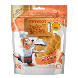 Petisco Petitos para Cães Delícias do Chef Sabor Coxinha 65g