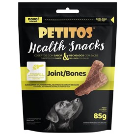 Petisco Petitos Snacks Health Joint/Bones para Cães Articulações e Ossos Mais Fortes 85g 