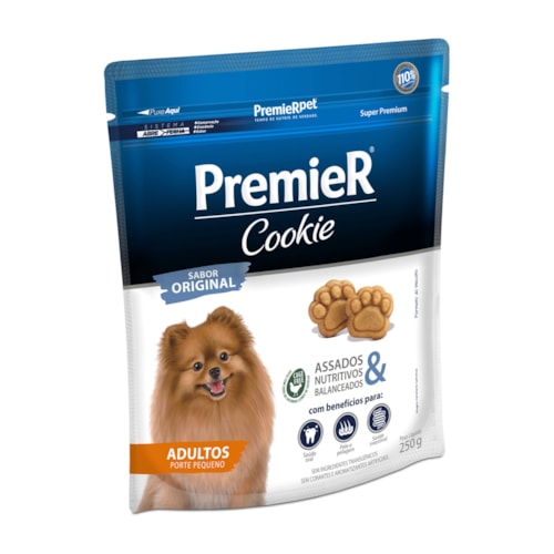 Petisco Premier Cookie para Cães Adultos de Raças Pequenas 250 g