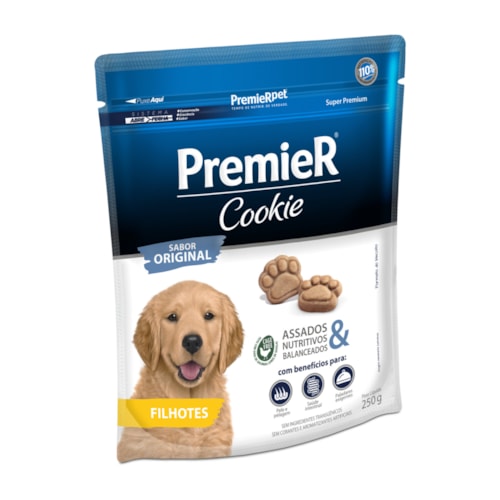 Petisco Premier Cookie para Cães Filhotes 250g