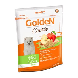 Petisco Premier Pet Golden Cookie Maçã e Aveia para Cães Filhotes 350g  