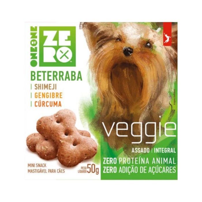 Petisco Spin Pet Zero Veggie Integral Sabor Beterraba para Cães 50g