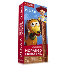 Petisco Stick para Cães Spin Disney Toy Story Sabor Morango, Linhaça e Mel 25g