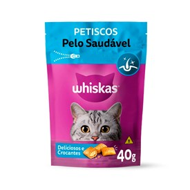 Petisco Whiskas Temptations Pelo Saudável para Gatos Adultos 40 g
