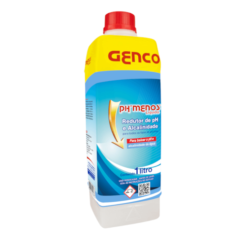 Ph Menos Genco Redutor de Ph para Piscina 1 Litro 