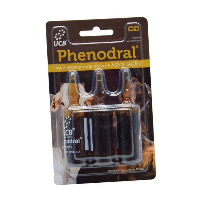  Phenodral UCB Uso Veterinário 3X 15 ml 