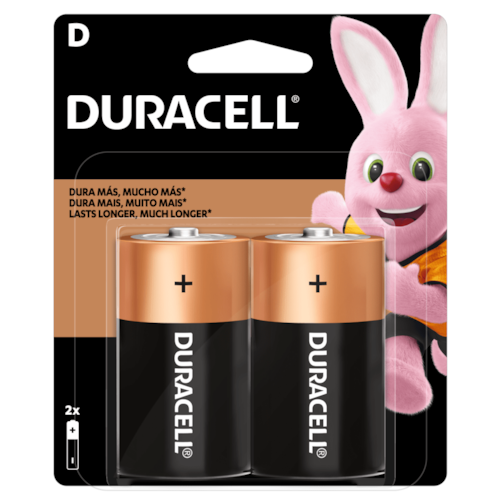 Pilha Alcalina Duracell Grande D - 2 UN