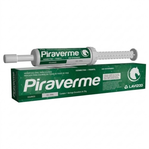 Piraverme Vermífugo Oral para Equinos Lavizoo 25g