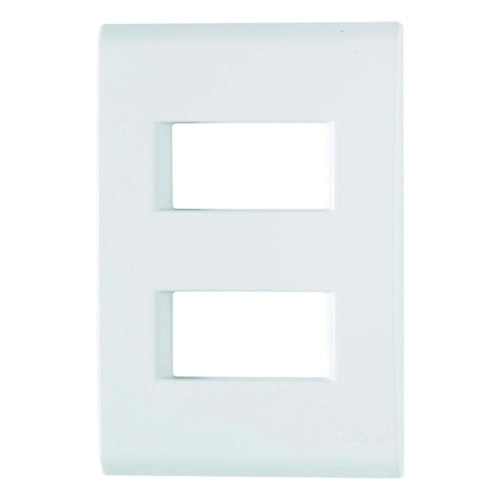 Placa 4X2 Liz Branca 2P Afastados Tramontina 57106/006
