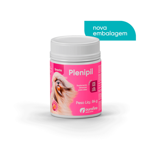 Plenipil Snacks Suplemento com Ômega 3, Biotina e Vitamina A para Cães
                                    
                                     30 Cápsulas