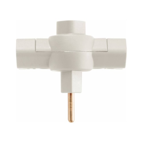 Plugue T Tramontina 2P 10 A Cinza 250V 