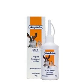 Pó para Limpeza de Orelhas Limpinho para Cães e Gatos 24 g