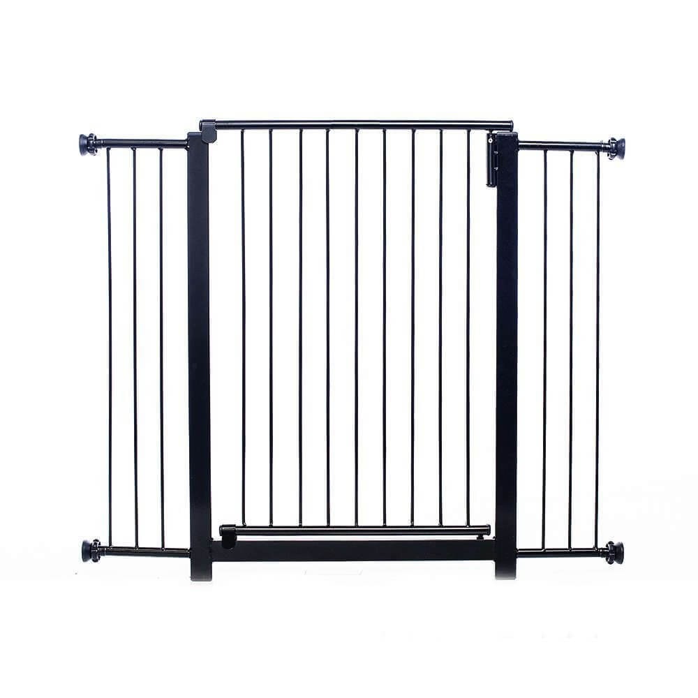 Portão de Segurança para Portas Clássico Maxi Plus 85cmX100cm Preto - NF Pet