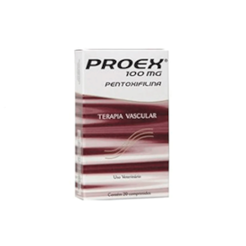 Proex Pentoxifilina Vasodilatador para Cães Idosos 100 mg 20 Comprimidos