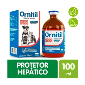 Protetor Hepático Ornitil Vetnil Uso Veterinário 100 ml