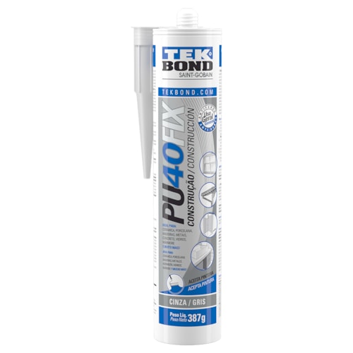 PU40 Fix Adesivo Multiuso Cinza TekBond 387 g