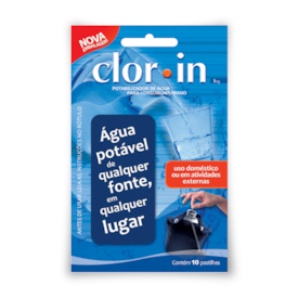 Purificador de Água Clorin Pastilhas 10 Pastilhas 1g Cada