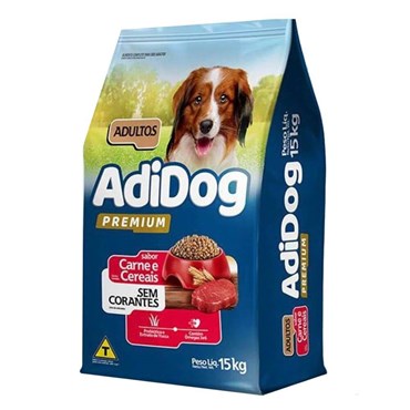 Ração Adimax Adidog Premium Cães Adultos Carne e Cereais 15kg
