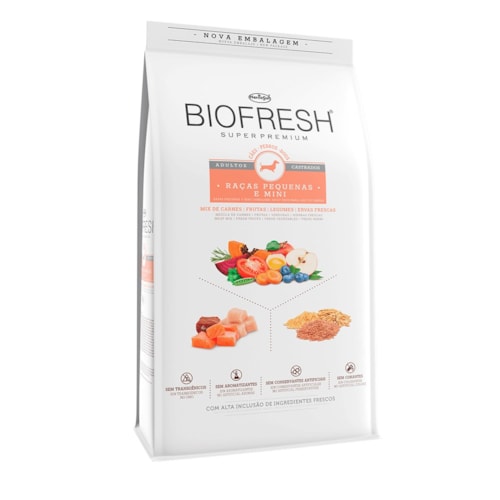 Ração Biofresh Cães Castrados Raças Pequenas e Mini 10,1 kg
