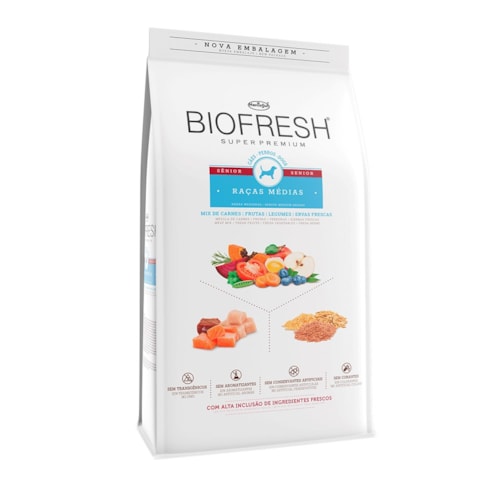 Ração Biofresh Cães Sênior Raças Médias 10,1 kg