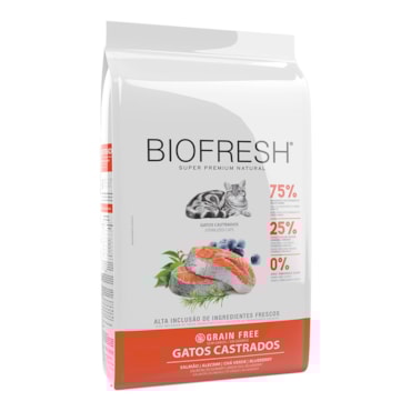 Ração Biofresh Gatos Castrados Salmão 1,5 kg