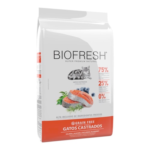 Ração Biofresh Gatos Castrados Salmão 1,5 kg
