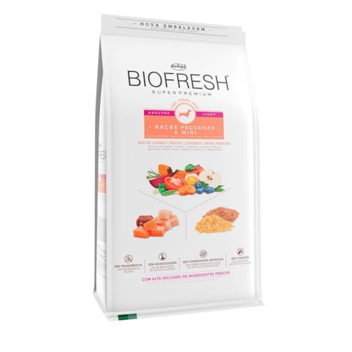 Ração Biofresh Light Cães Adultos Raças Pequenas 1,0 kg