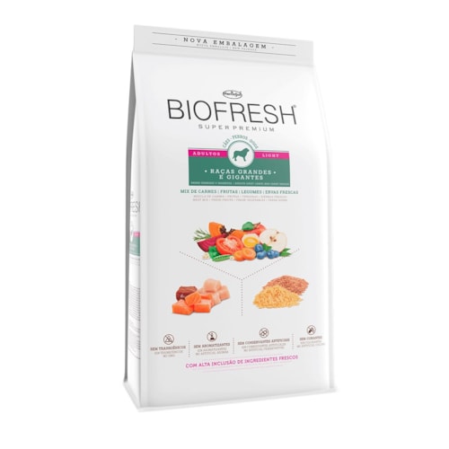 Ração Biofresh Light para Cães Adultos de Raças Grandes e Gigantes 15kg
