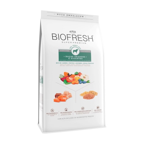 Ração Biofresh para Cães Castrados de Raças Grandes 15kg 