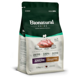 Ração Bionatural Prime Cães Adultos Raças Pequenas Frango, Blueberry, Coco e Aveia 2,5 kg