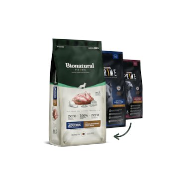 Ração Bionatural Prime para Cães Adultos de Porte Médio e Grande Sabor Frango, Blueberry, Coco e Aveia 10,1KG - imagem adicional