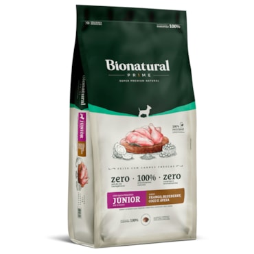 Ração Bionatural Prime para Cães Filhotes de Porte Pequeno Sabor Frango, Blueberry, Coco e Aveia 2,5KG