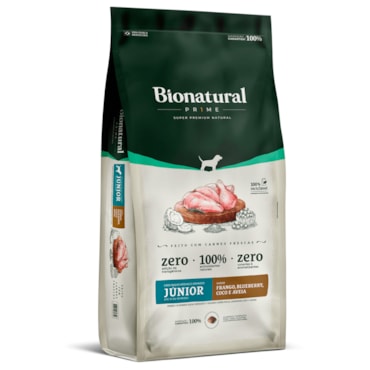Ração Bionatural Prime para Cães Filhotes Porte Medio e Grande Sabor Frango, Blueberry, Coco e Aveia 2,5KG