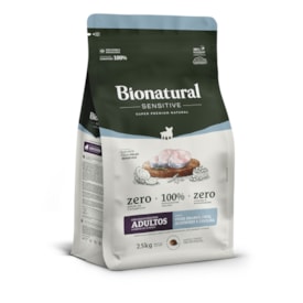 Ração Bionatural Sensitive Peixe Branco Cães Adultos Raças Pequenas 2,5 kg