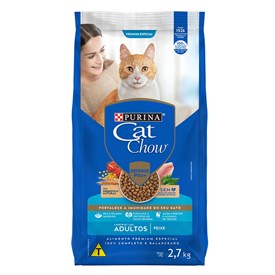 Ração Cat Chow para Gatos Adultos Peixe 2,7KG