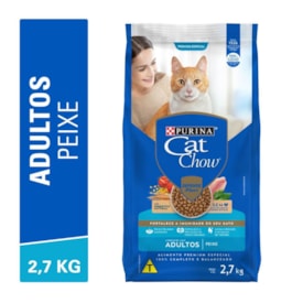 Ração Cat Chow para Gatos Adultos Peixe 2,7KG - imagem adicional