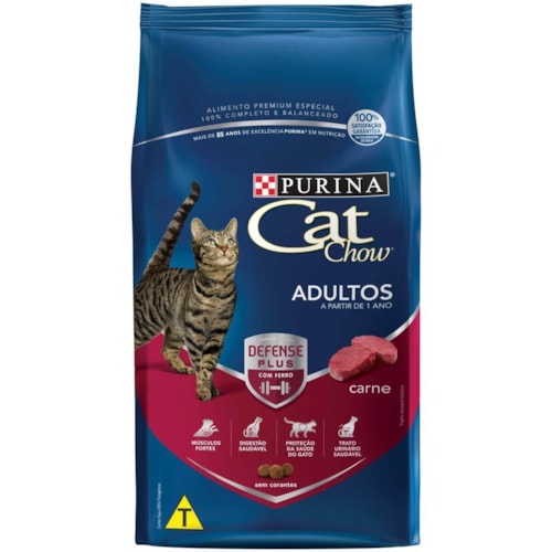 Ração Cat Chow para Gatos Adultos Sabor Carne 10,1 kg