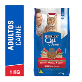Ração Cat Chow para Gatos Adultos Sabor Carne 1kg